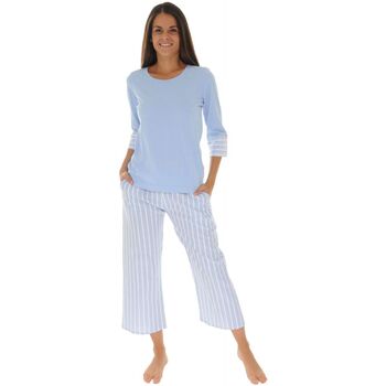 Kleidung Damen Pyjamas/ Nachthemden Pilus ELISA Blau