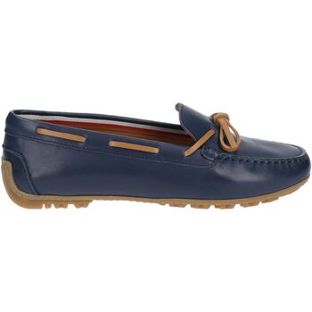 Schuhe Damen Slipper Geox Mokassin Blau