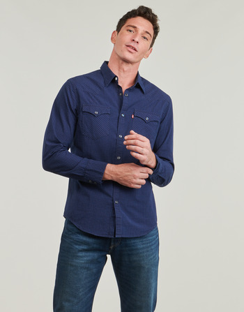 Kleidung Herren Langärmelige Hemden Levi's BARSTOW WESTERN STANDARD Marine