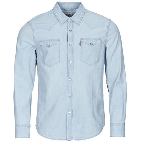 Kleidung Herren Langärmelige Hemden Levi's BARSTOW WESTERN STANDARD Blau / Himmelsfarbe