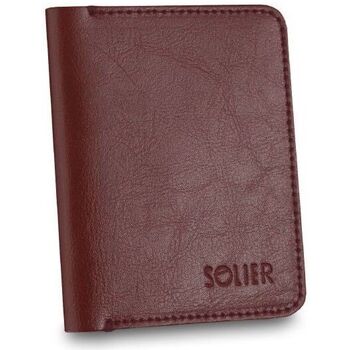 Taschen Herren Portemonnaie Solier SW10 SLIM Bordeaux