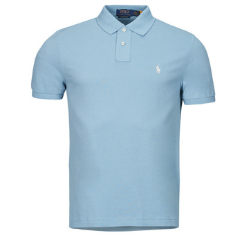 Kleidung Herren Polohemden Polo Ralph Lauren POLO AJUSTE DROIT EN COTON BASIC MESH Blau / Himmelsfarbe / Vessel / Blau