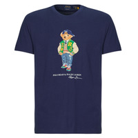 Kleidung Herren T-Shirts Polo Ralph Lauren T-SHIRT AJUSTE EN COTON POLO BEAR Marine / Newport / Navy / Vrsy