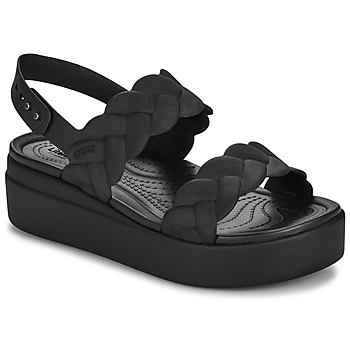 Schuhe Damen Sandalen / Sandaletten Crocs Brooklyn Woven Upper LW Schwarz