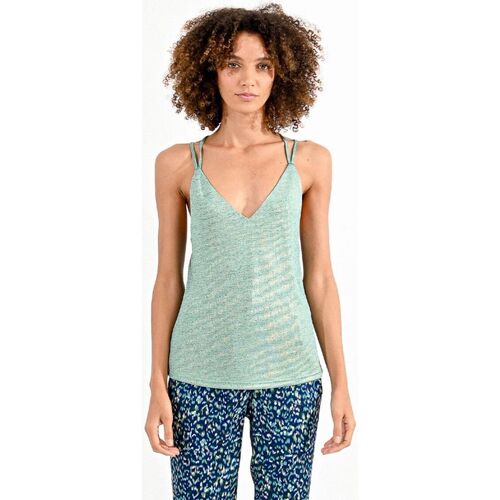 Kleidung Damen Tops Molly Bracken P1275CE-EMERALD GREEN Grün