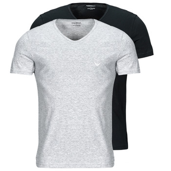 Kleidung Herren T-Shirts Emporio Armani CC722-111648 Schwarz / Grau