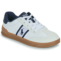 Schuhe Kinder Sneaker Low Polo Ralph Lauren HERITAGE COURT III T-TOE Weiss / Marine