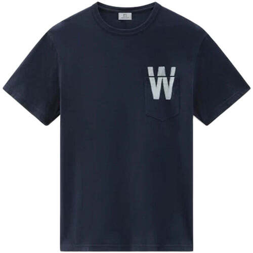 Kleidung Herren T-Shirts & Poloshirts Woolrich  Blau