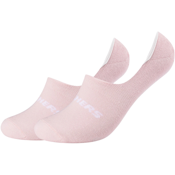 Accessoires Damen Söckchen Skechers 2PPK Mesh Ventilation Footies Socks Rosa