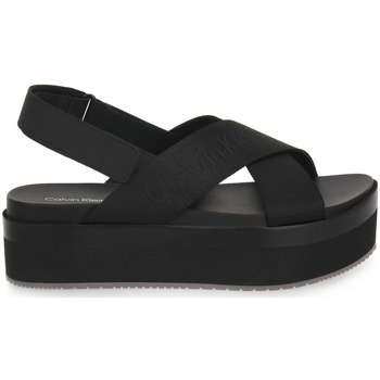 Schuhe Damen Sandalen / Sandaletten Calvin Klein Jeans 0GT FLATFORM SANDAL Schwarz