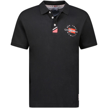 Kleidung Herren Polohemden Geographical Norway SY1358HGN-Black Schwarz