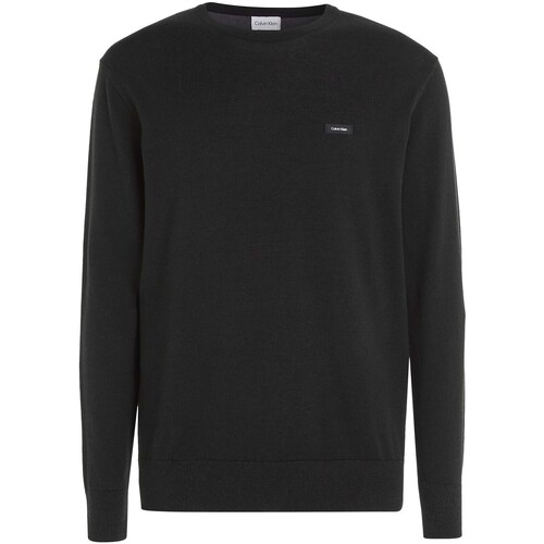 Kleidung Herren Sweatshirts Calvin Klein Jeans Cotton Silk Blend Cn Schwarz