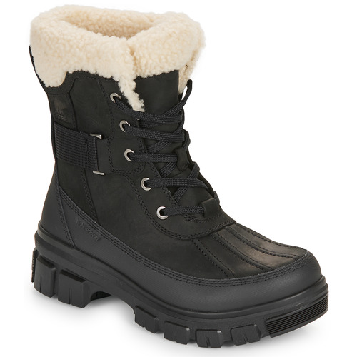 Schuhe Damen Schneestiefel Sorel TORINO V PARC WP Schwarz