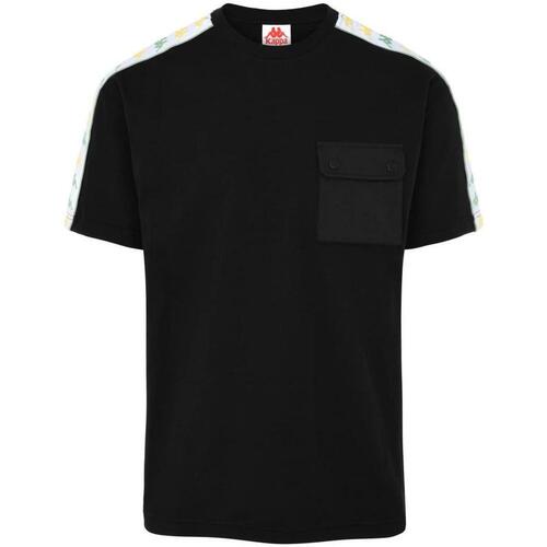 Kleidung Herren T-Shirts Kappa 331c7rw_banda_sidonio_nero Schwarz