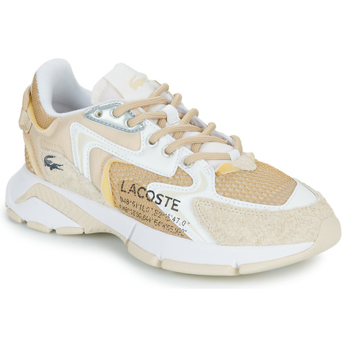 Schuhe Damen Sneaker Low Lacoste L003 Beige