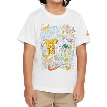 Kleidung Jungen T-Shirts Nike 86M094 Weiss