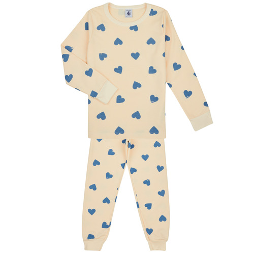 Kleidung Kinder Pyjamas/ Nachthemden Petit Bateau TABLE Blau