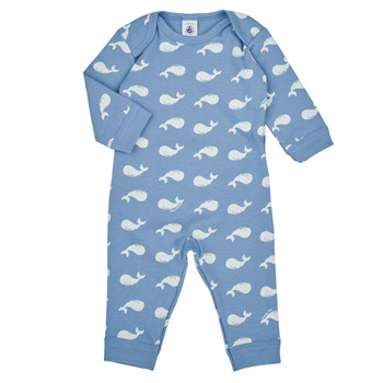 Kleidung Kinder Pyjamas/ Nachthemden Petit Bateau TUBO SANS PRESSION Blau