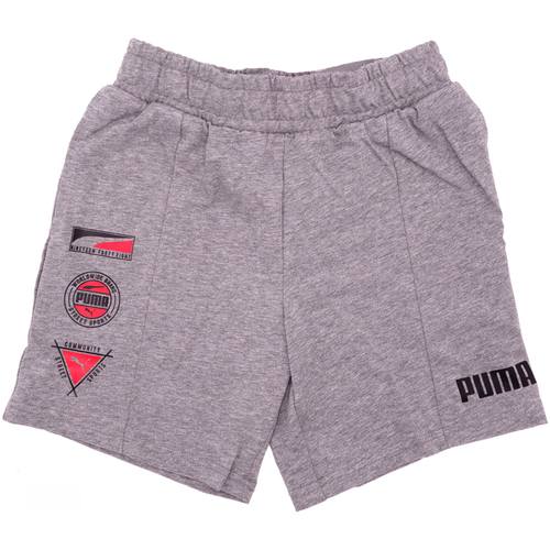 Kleidung Kinder Shorts / Bermudas Puma  Grau