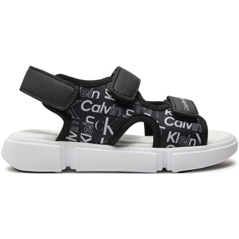 Schuhe Kinder Sandalen / Sandaletten Calvin Klein Jeans  Schwarz