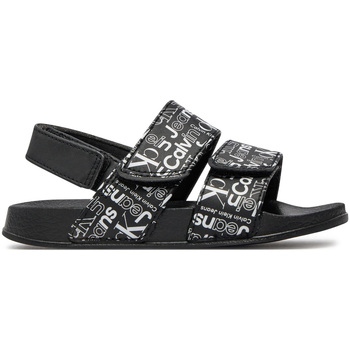 Schuhe Kinder Sandalen / Sandaletten Calvin Klein Jeans  Schwarz