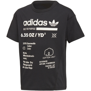 Kleidung Kinder T-Shirts & Poloshirts adidas Originals  Schwarz