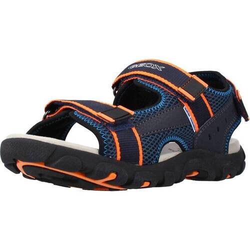 Schuhe Jungen Sandalen / Sandaletten Geox JR SANDAL STRADA A Blau