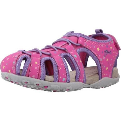 Schuhe Mädchen Sandalen / Sandaletten Geox JR SANDAL ROXANNE A Rosa