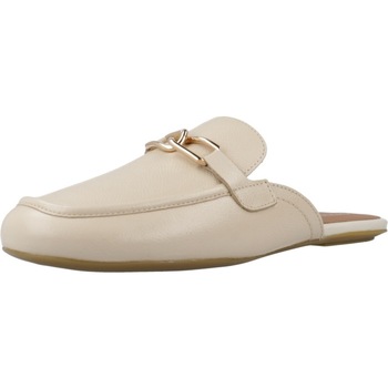 Schuhe Damen Slipper Geox D PALMARIA C Beige