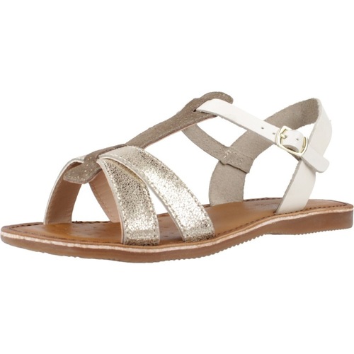 Schuhe Mädchen Sandalen / Sandaletten Geox J SANDAL EOLIE G.E Beige