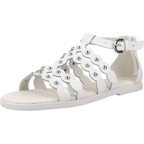 Schuhe Mädchen Sandalen / Sandaletten Geox J SANDAL KARLY GIRL Weiss