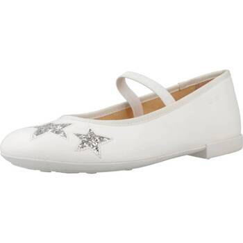 Schuhe Mädchen Derby-Schuhe & Richelieu Geox JR PLIE Weiss