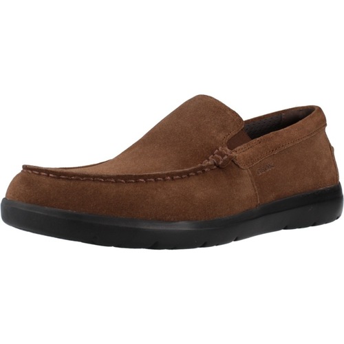 Schuhe Herren Slipper Geox U LEITAN Braun