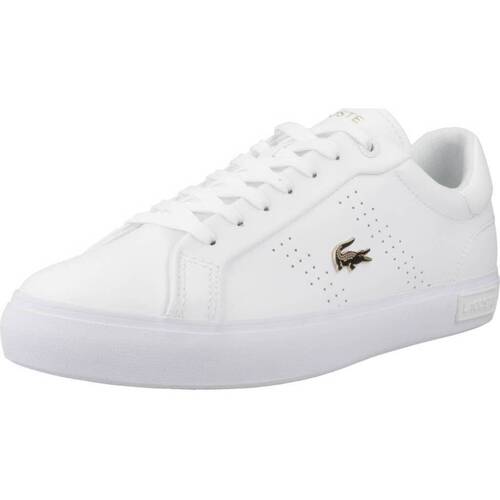 Schuhe Damen Sneaker Lacoste POWERCOURT 2.0 LEATHER Weiss