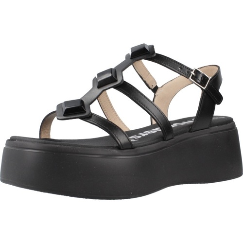 Schuhe Damen Sandalen / Sandaletten Wonders A3703 Schwarz