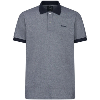 Kleidung Herren Polohemden Geox M Polo manica corta in cotone Blau