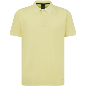 Kleidung Herren Polohemden Geox M Polo manica corta in cotone Giallo-Giallo pallido