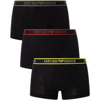 Unterwäsche Herren Boxershorts Emporio Armani 3 Packungsstämme Schwarz