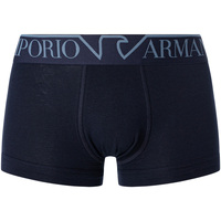 Unterwäsche Herren Boxershorts Emporio Armani Boxershorts aus Bio-Baumwolle mit Mega-Logo Blau