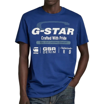 Kleidung Herren T-Shirts & Poloshirts G-Star Raw D23714-336 Blau