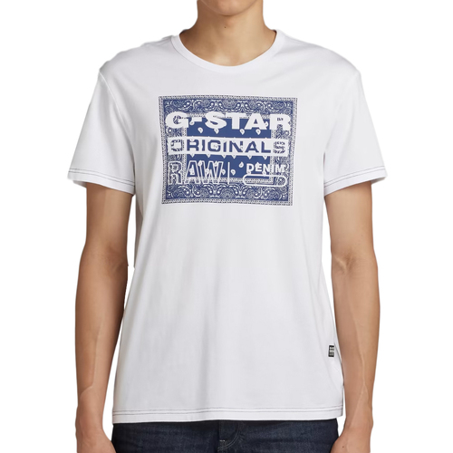 Kleidung Herren T-Shirts & Poloshirts G-Star Raw D23158-336 Weiss