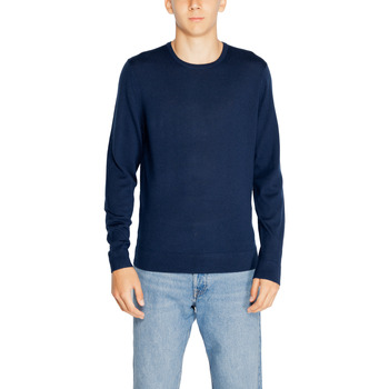 Kleidung Herren Pullover Calvin Klein Jeans MERINO RWS CREW NECK K10K109474 Blau