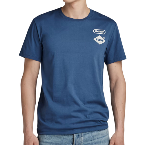 Kleidung Herren T-Shirts & Poloshirts G-Star Raw D23712-336 Blau