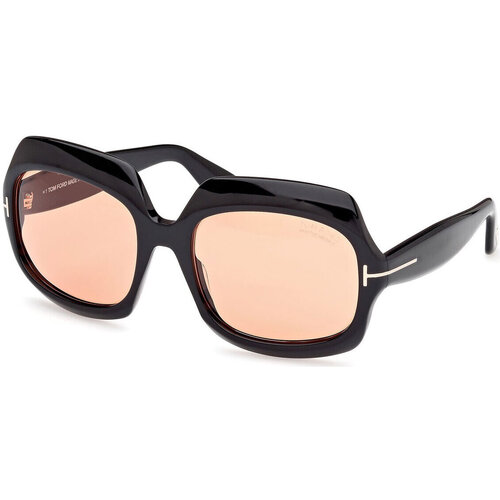 Uhren & Schmuck Sonnenbrillen Tom Ford Ren FT1155/S 05E Phototrope Sonnenbrille Schwarz