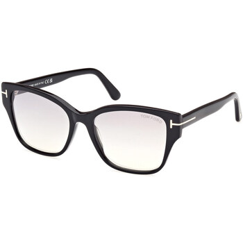 Uhren & Schmuck Sonnenbrillen Tom Ford Elsa Sonnenbrille FT1108/S 01C Schwarz