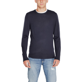 Kleidung Herren Pullover Calvin Klein Jeans MERINO RWS CREW NECK K10K109474 Blau