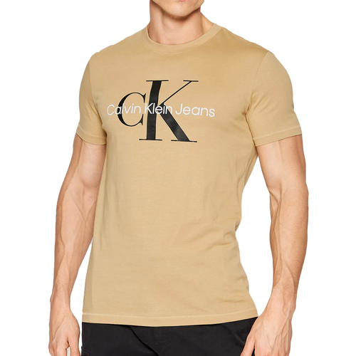 Kleidung Herren T-Shirts & Poloshirts Calvin Klein Jeans J30J320806 Beige