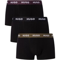 Unterwäsche Herren Boxershorts BOSS 3 Packungsstämme Schwarz