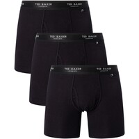 Unterwäsche Herren Boxershorts Ted Baker 3er-Pack aus Baumwoll-Stretch-Boxershorts Schwarz