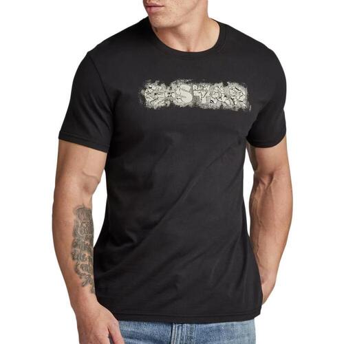 Kleidung Herren T-Shirts & Poloshirts G-Star Raw D24363-C506 Schwarz